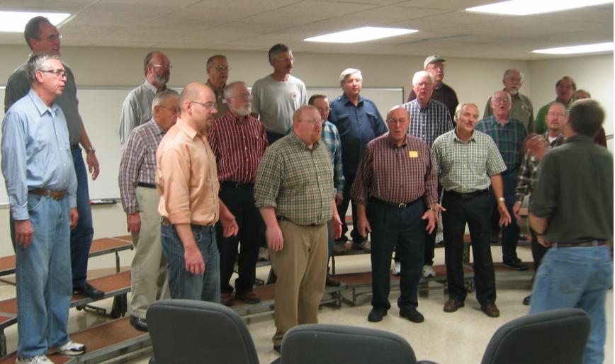 Indianhead Chorus in rehearsal